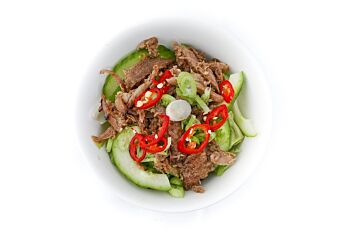 Oriental Duck Salad in a Bowl