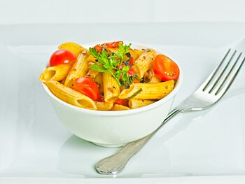 Mediterranean Roasted Vegetables with Penne Pasta