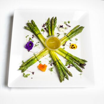 A Platter of Grilled Asparagus
