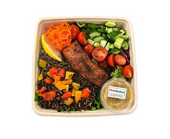 Harissa Roasted Salmon with a Wild Rice Salad - Bento Box