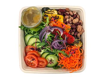 Vegan Bento Box - 5 Bean & Roasted Pepper Salad