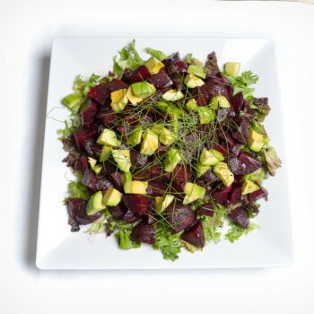 Platter Of Fresh Avocado & Beetroot Salad 