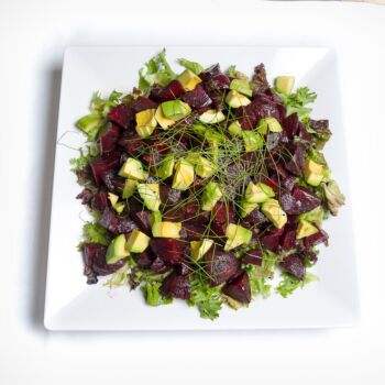 Platter Of Fresh Avocado & Beetroot Salad 