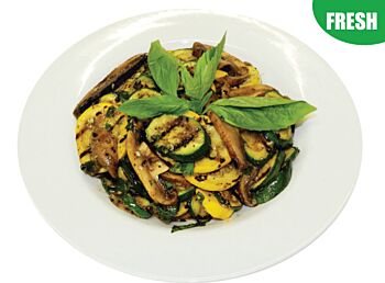 Platter of Roasted Mushroom & Grilled Courgette Salad