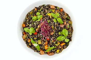 Platter of Wild Rice & Bean Salad