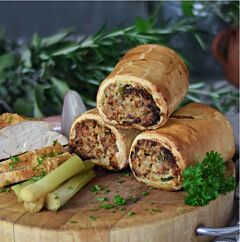 Turkey & Stuffing Christmas Homemade Sausage Roll