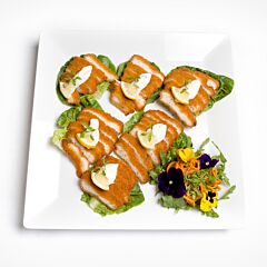 Panko Golden Chicken With Lemon Aoili