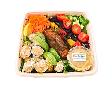 Grilled Salmon with Potato & Avocado Salad - Bento Box