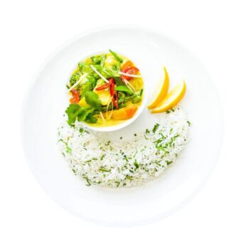 Malaysian Vegan Vegetable Curry & Rice Menu