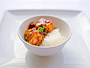 Assured Farmed Breast of Chicken Chasseur on Rice