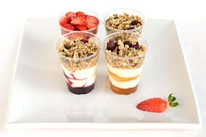 A Selection of Healthy Granola Pots