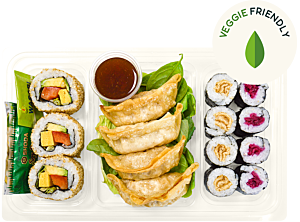 Vege California Rolls with Gyoza side - Individual