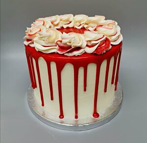 Handmade Celebration Cake - Vanilla Drip Cake