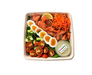 Smoked Salmon with Sliced Egg -  Bento Box
