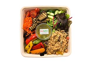 Vegan Bento Box - Quinoa with Roasted Peppers Salad 