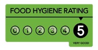 Five star catering review badge Five star catering review badge